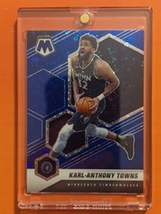 🏀2020-21 Mosaic #124 Karl-Anthony Towns Timberwolves Blue Basketball Card🏀