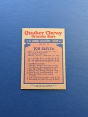 1986 Quaker Chewy – Tom Seaver #32 – EX+