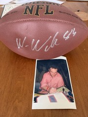 WES WELKER*SIGNED*AUTOGRAPHED*FOOTBALL*NEW ENGLAND*PATRIOTS*BRONCOS*DOLPHINS*COA