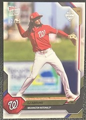 2026 Topps NOW Road to Opening Day CJ Abrams #OD-198 Gold Foil /26 Nationals