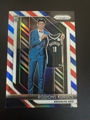 2018-19 Panini Prizm #188 Rodions Kurucs Prizms Red White and Blue