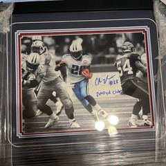Chris Johnson Signed 11×14 Framed Photo JSA Auto 2000 Yard Club Titans CJ2K