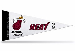 Miami Heat NBA Mini Pennant 9″x4″, New, Felt, Made in USA,Banner,Flag