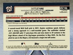 🔥⚾️DAYLEN LILE 2025 Topps Chrome Update Orange Raywave RC /25 #NATS PHENOM!⚾️🔥