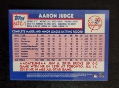 2019 Topps Chrome – 1984 Topps Aaron Judge #84TC-1 Refractor