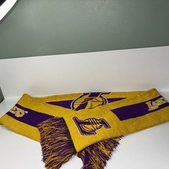 Forever Collectibles LA Los Angeles LAKERS SCARF Yellow And Purple