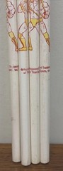 4 Vintage 80s/90s HULK HOGAN WWF Wrestling Pencils WF Hulkamania Hulk Rules RIP