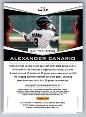 2021 Panini Chronicles Ascension Auto AA-AC Alexander Canario