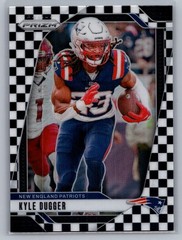 2024 Panini Prizm NFL KYLE DUGGER Black & White Checker PATRIOTS #197