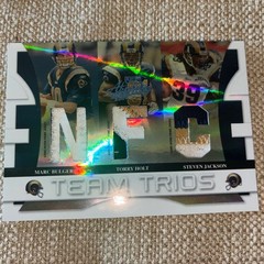 Bulger, Torry Holt Steven Jackson #17/25 2008 Team Trios Prime GU Patch JRSY