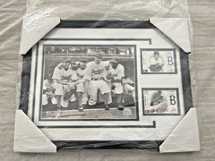 Carl Erskine & Don Newcombe Brooklyn Dodgers Framed Collector Display