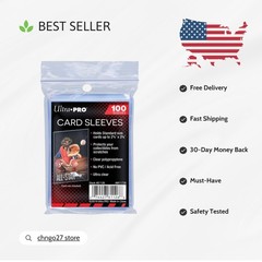 100 Ultra Clear Card Sleeves (2 5/8 x 3 5/8) – Perfect for Collectible Cards