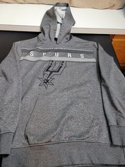 San Antonio Spurs Hoodie Hooded Sweatshirt Men’s Medium Gray (NBA) Pullover UNK