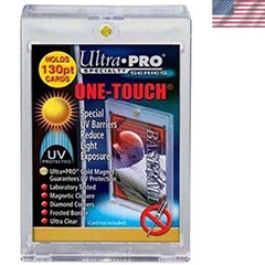 Set of 10 130pt Magnetic Card Holders with UV Protection & Classic White Design