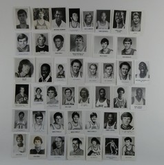 Lot of 163 College Basketball Press B&W Photos 1970’s Various Sizes