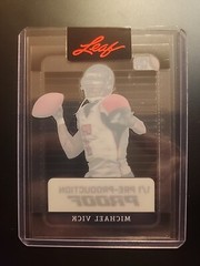 2023 Leaf Pro Set Metal Michael Vick Holo Crystal Clear Unsigned Proof 1/1