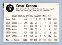 1975 Hostess #17 Cesar Cedeno