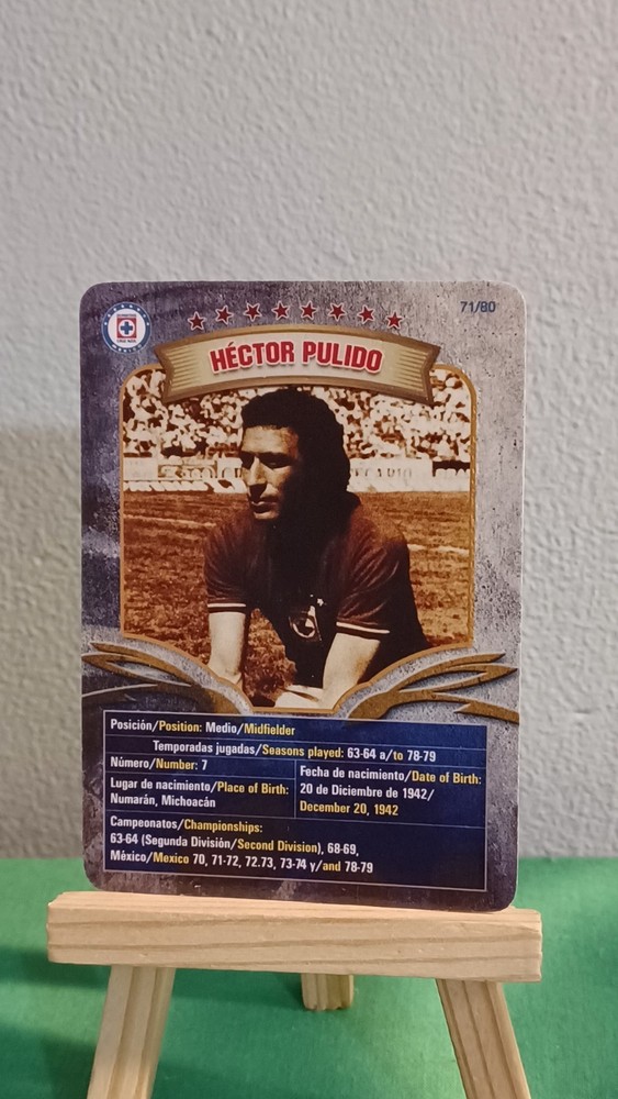 Hector Pulido 2009-10 Imagics Futbol Mexicano Cruz Azul La Liga MX #71 Leyendas