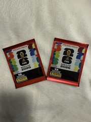 2026 Panini FIFA World Cup Sticker Promo packs Red! Two packs.