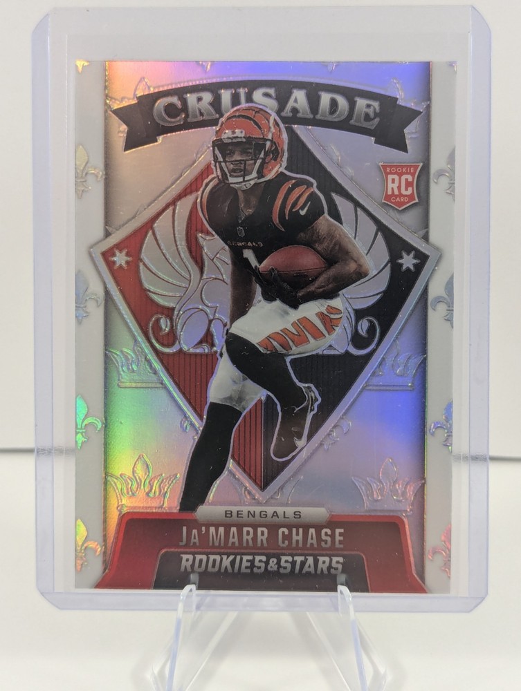 2021 Panini Rookies & Stars – Crusade Ja’Marr Chase #CR-26 Silver Prizm (RC)