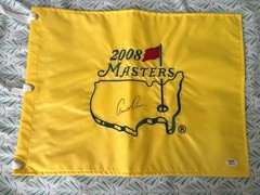 Arnold Palmer signed 2008 Masters Pin Flag Autographed Golf PSA Certified