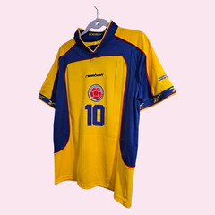 COLOMBIA JERSEY RETRO 2001 HOME – CAMPEON COPA AMERICA – VALDERRAMA # 10 – XL