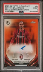2023-21 Topps Chrome – Zlatan Ibrahimovic /25 Auto – PSA 9