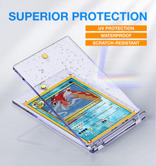 1000 Pack Magnetic Trading Sports Card Holders 35pt One-Touch Hard UV Protection