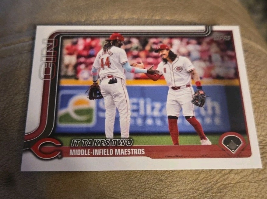 Elly De La Cruz It Takes Two 2025 Topps Series 1 #295 Cincinnati Reds