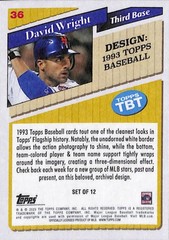 2023 Topps Throwback Thursday #36 David Wright New York Mets