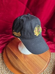 NHL CHICAGO BLACKHAWKS & LOYOLA RAMBLERS Hockey SGA Snapback Hat 2/22/2023 Rare