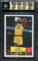 2025 Topps Living Set #1 LeBron James card BGS 10