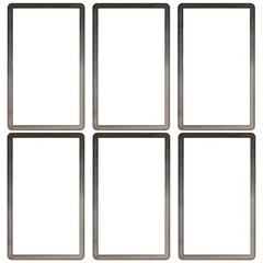 6Pcs Gradient Slab Bumper Guard Protector Skin TPU Stackable For PSA Graded Card