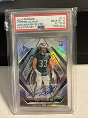 2024 Panini Phoenix – Rookies Cooper DeJean #171 Silver Autographs /199 (AU, RC)