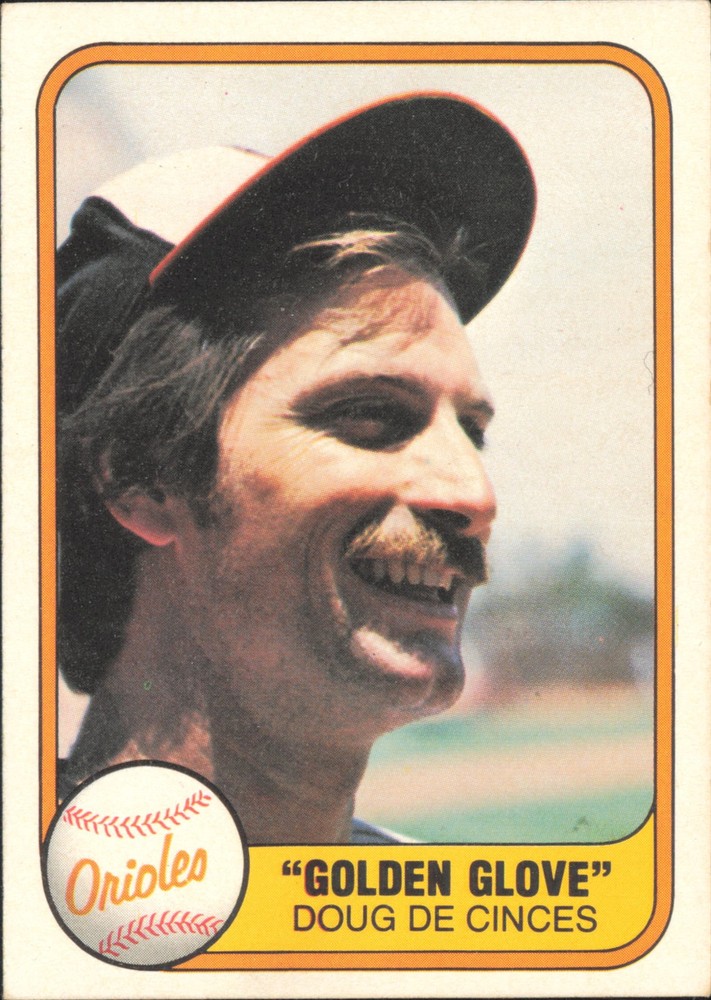 1981 Fleer #195 Doug DeCinces Golden Glove