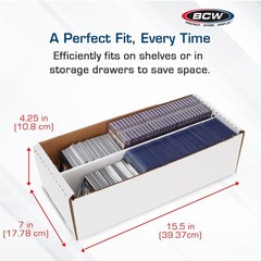 Shoe Storage Card Box – 5 ct | Cardboard Box for Trading Cards, Gaming Cards,…