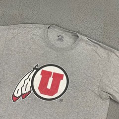 U of U University Of Utah Utes Shirt Adult XL Gray NCAA Short Sleeve