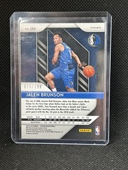 2018-19 Prizm Jalen Brunson Blue /199 RC Champ Finals MVP New York Knicks Rookie