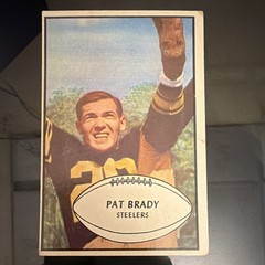 Bowman 1953 Pat Brady Pittsburgh Steelers #10 Base Set NFL Football Card