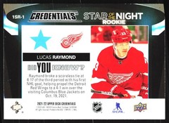 2021-22 Upper Deck Credentials #1SR-2 Cole Caufield Star of the Night RC