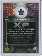 2024-25 Upper Deck #GXP-9 Auston Matthews Gaming XP