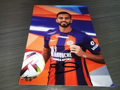 Mousa Tamari hand signed Montpellier HSC Club autograph card
