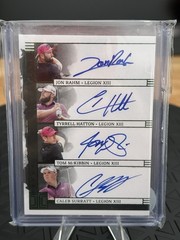 2025 Impeccable FOTL LIV Golf Legion XIII Quad Auto Rahm Hatton McKibbin Surr…