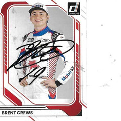 BRENT CREWS SIGNED 2026 PANINI DONRUSS RACING #1 – NASCAR