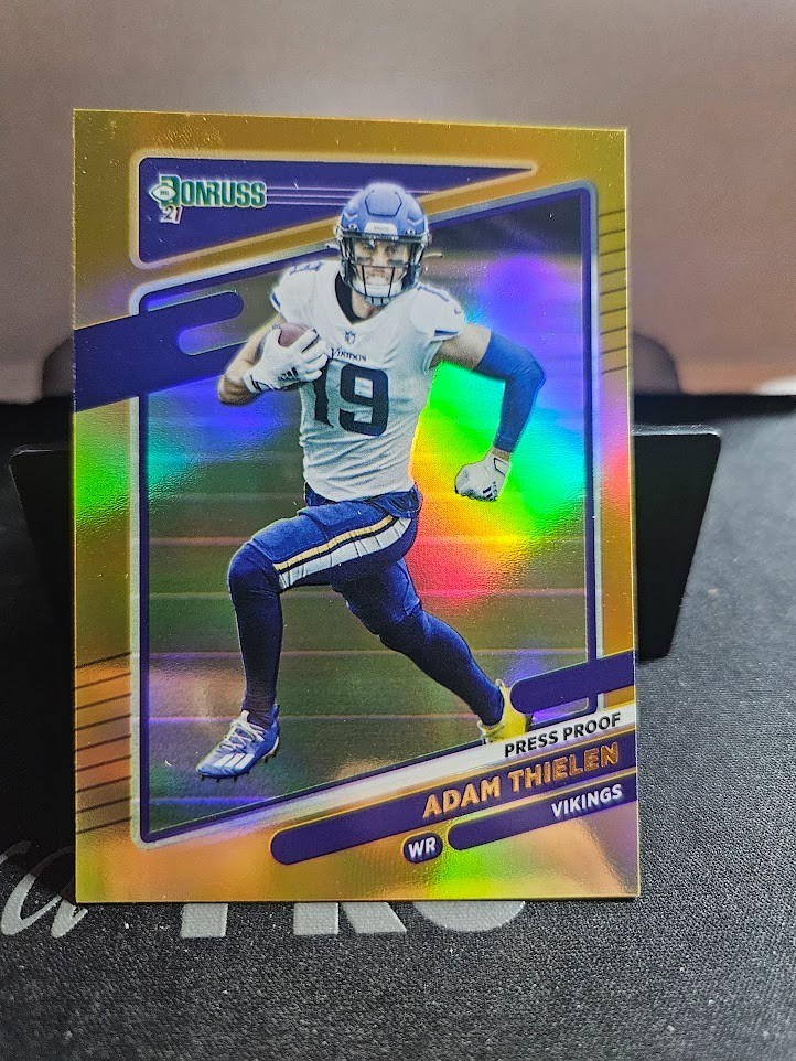 2021 Donruss Football Premium Gold Press Proof #126 Adam Thielen Vikings