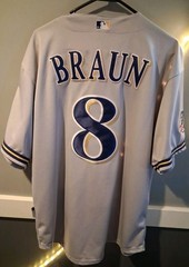 2010 Ryan Braun Milwaukee Brewers Majestic MLB Jersey Size 54 ExcellentCondition