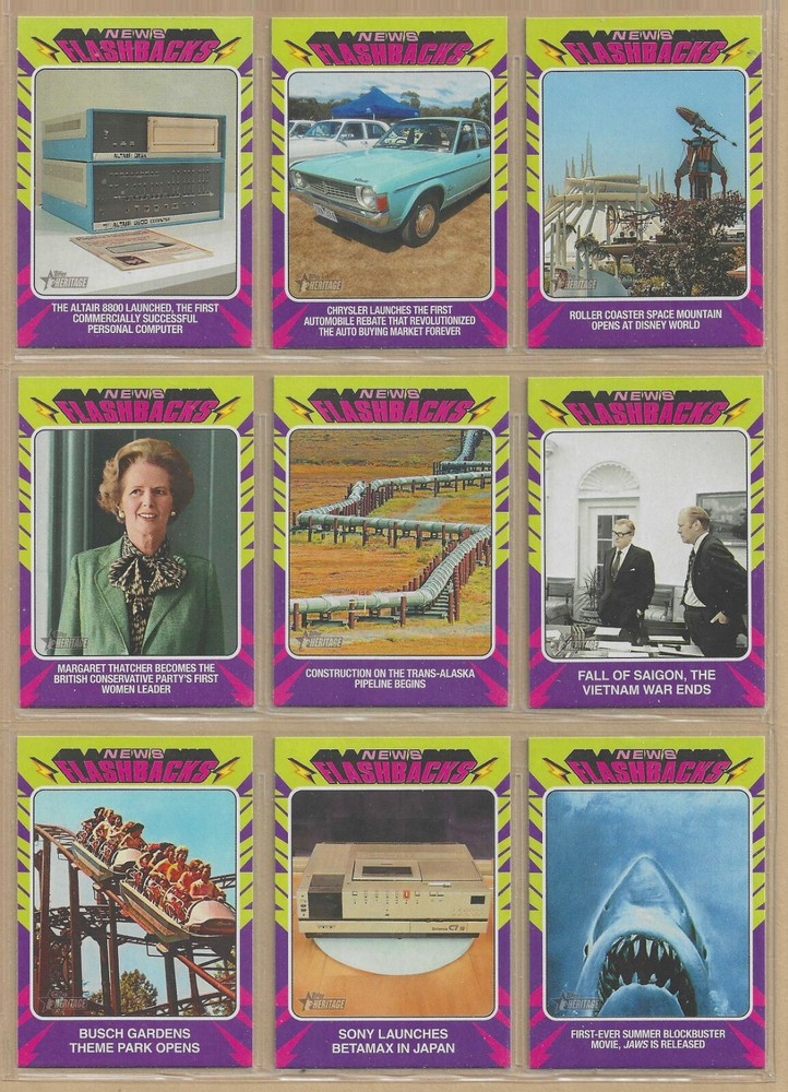 2024 TOPPS HERITAGE NEWS FLASHBACKS — PICK ANY YOU WANT