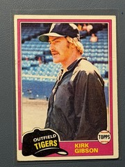 1981 Topps – Kirk Gibson #315 (RC) Detroit Tigers