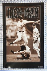 Poster 1991 Original Variant Cal Ripken Jr. Iron Man MLB Baseball