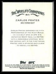 Carlos Prates 2026 Topps Chrome UFC Allen & Ginter #AG-11 MMA/UFC
